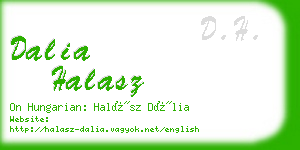 dalia halasz business card